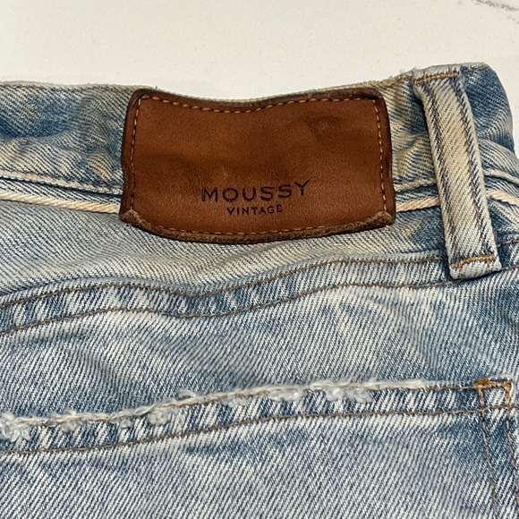 MOUSSY VINTAGE MV 111 Light Blue Naval Tapered-Mid Jeans Size 25 - Picture 10 of 12